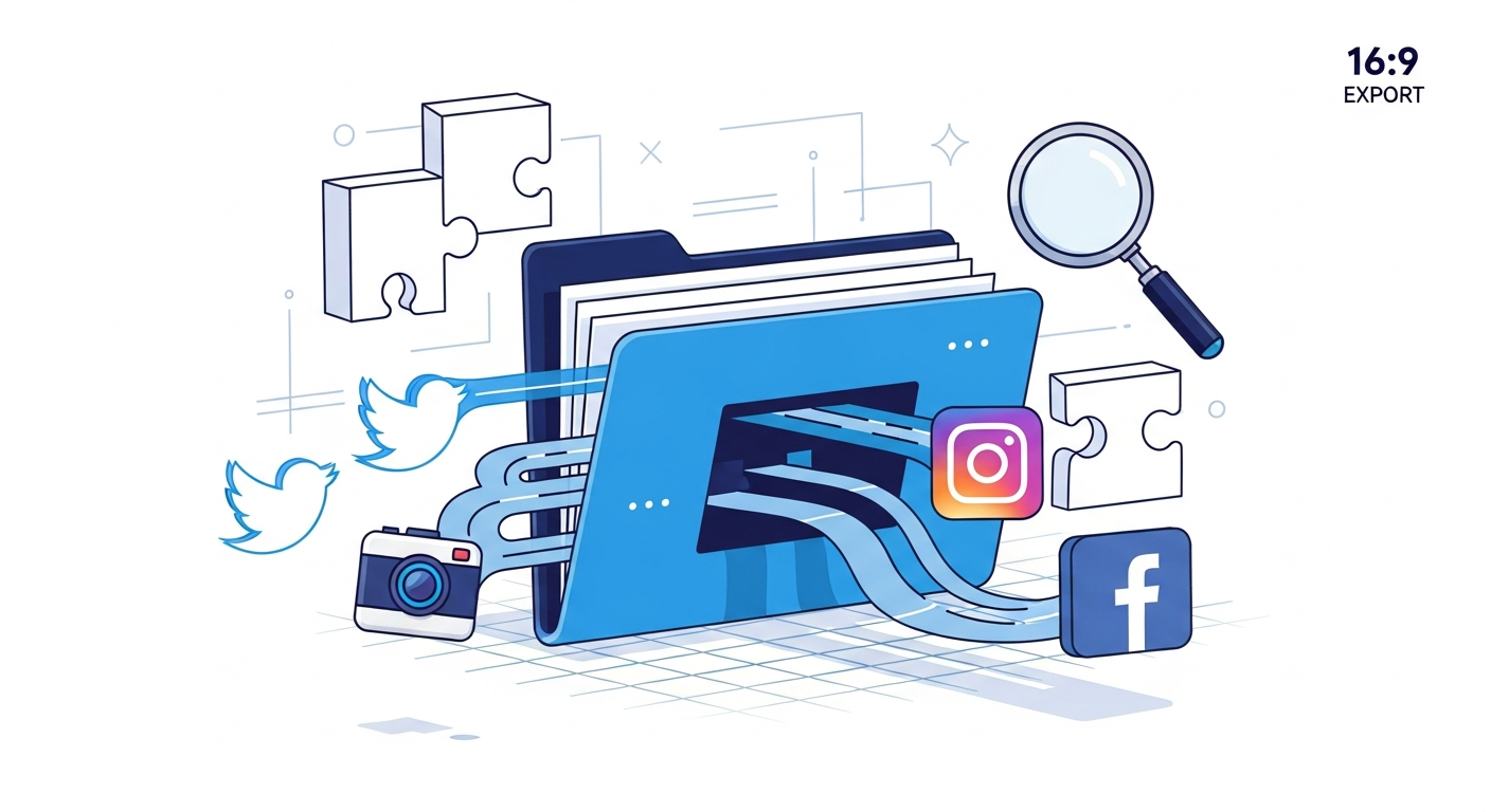 Exporting Social Data for Advanced Analysis